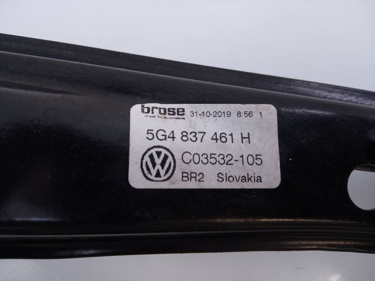 VOLKSWAGEN Golf 7 generation (2012-2024) Регулятор вікна лівої передньої двері 5G4837461H,E1-B6-47-1 18715472