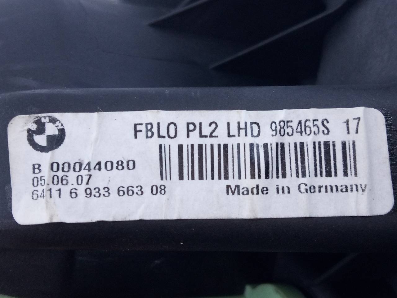 BMW 3 Series E90/E91/E92/E93 (2004-2013) Motor încălzitor interior 985465S, 6411693366308, E3-A2-50-4 18702097