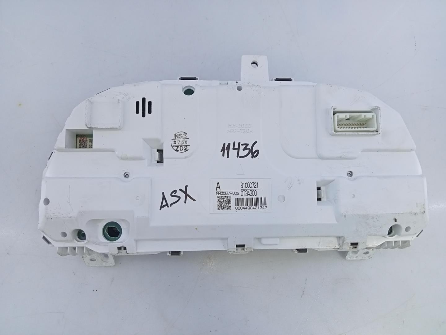 MITSUBISHI ASX 1 generation (2010-2020) Speedometer 8100C721, 0T34300, E3-A2-18-4 21824733