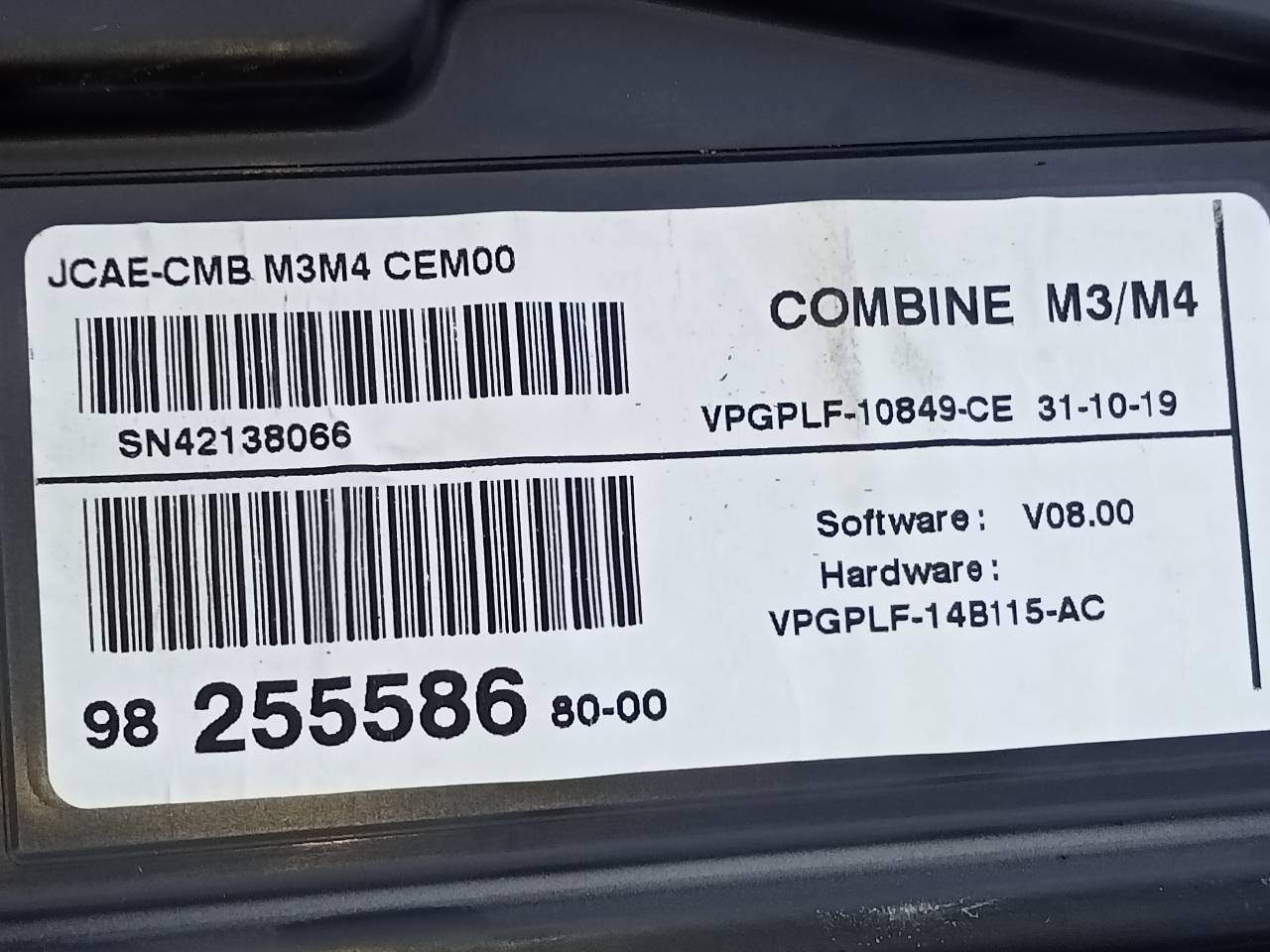 CITROËN C-Elysee 2 generation (2012-2017) Spidometras (Prietaisų skydelis) 9825558680, E3-B2-19-2 24103225