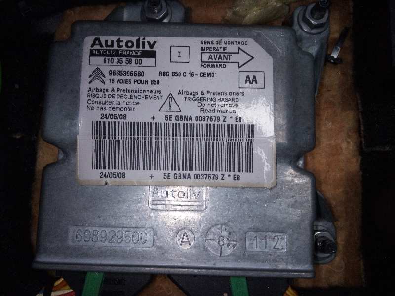 CITROËN C4 Picasso 1 generation (2006-2013) SRS Control Unit 9665396680 18666769