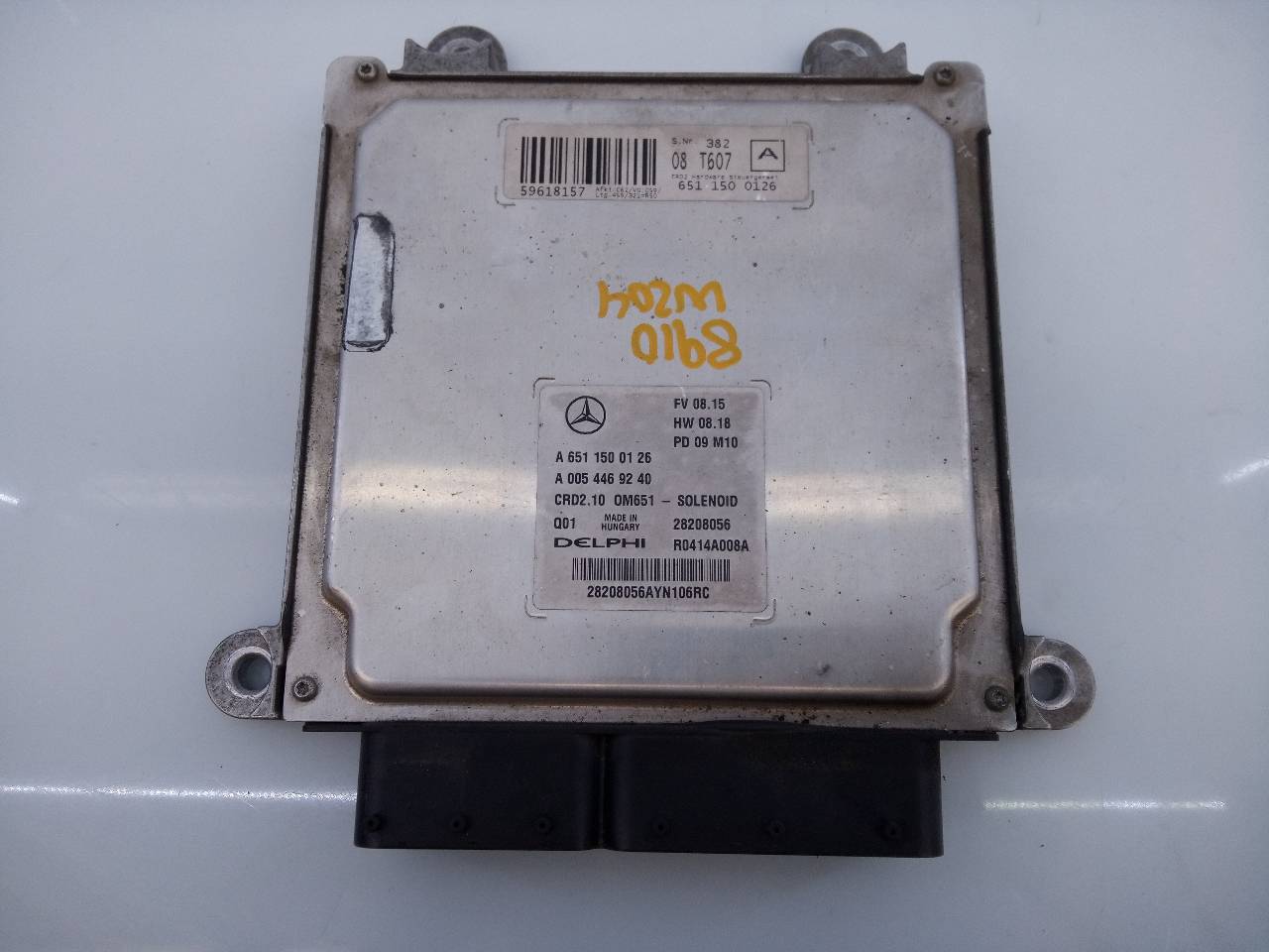 MERCEDES-BENZ C-Class W204/S204/C204 (2004-2015) Engine Control Unit ECU A6511500126, A0054469240, E3-A1-19-1 18716369