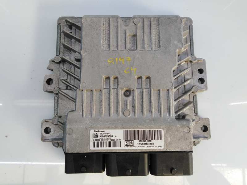 CITROËN C4 2 generation (2010-2024) Motora vadības bloks 9800268980, S180123008, E3-B2-39-1 18661608