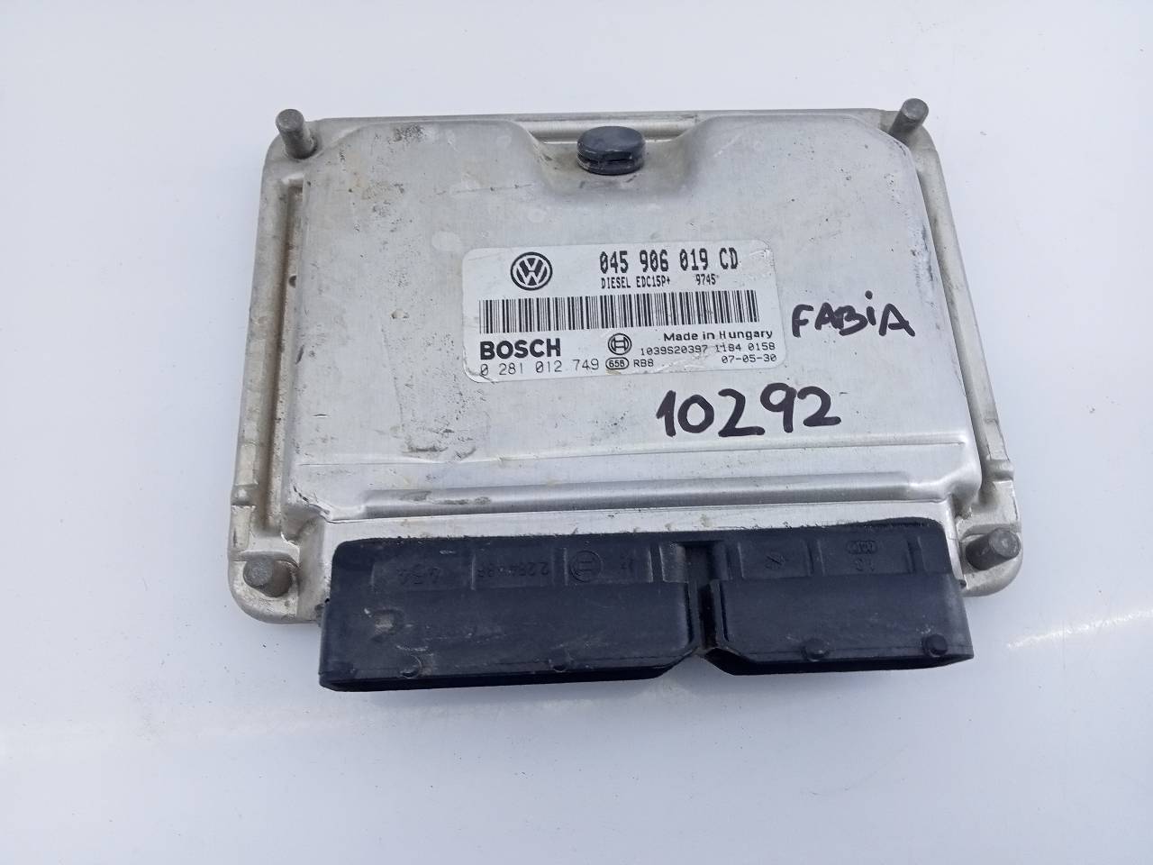 SKODA Fabia 6Y (1999-2007) Motorkontrolenhed ECU 045906019CD,0281012749,E2-A1-14-7 20959870