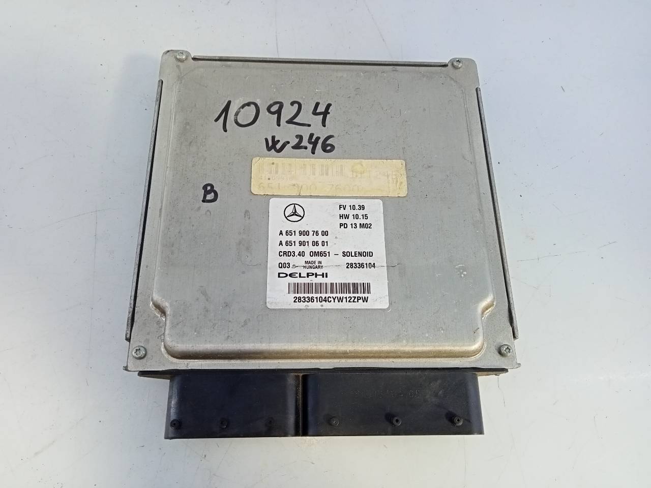 MERCEDES-BENZ B-Class W246 (2011-2020) Engine Control Unit ECU A6519007600,E3-A1-9-7 21800713