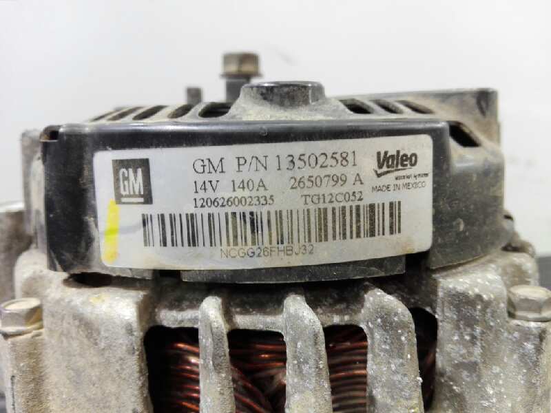 OPEL Insignia A (2008-2016) Alternator 13502581,2650799A,P3-B5-9-1 18445106