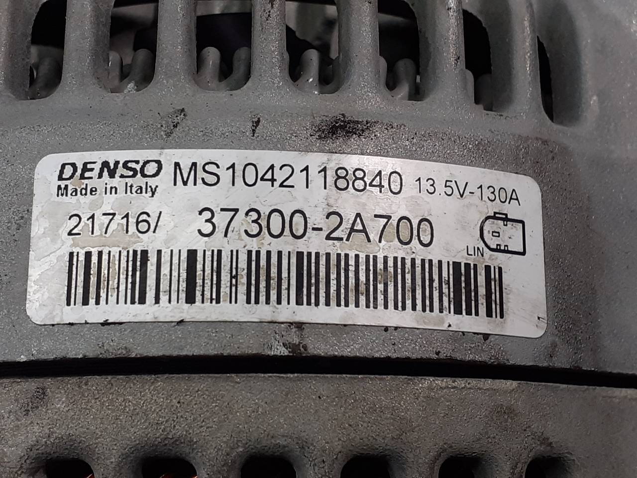 HYUNDAI i30 GD (2 generation) (2012-2017) Alternator 373002A700,P3-B6-5-4 18743859