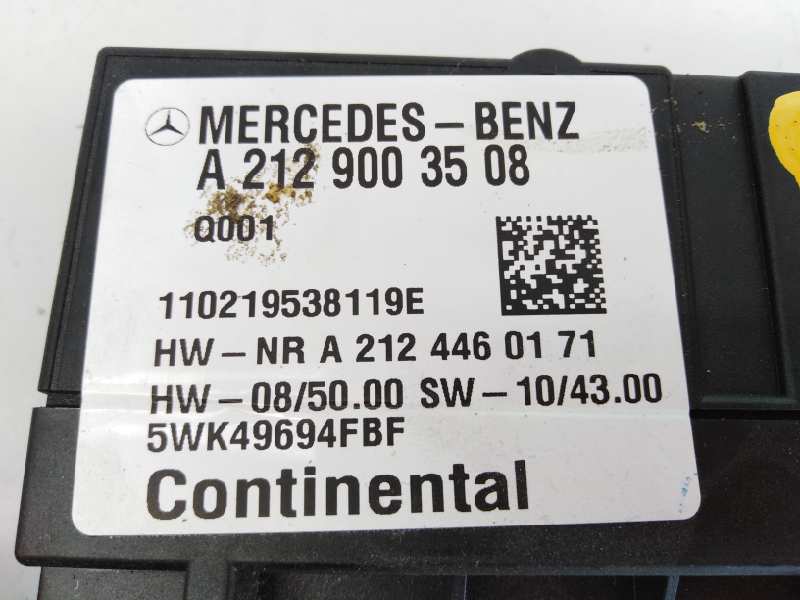 MERCEDES-BENZ E-Class W212/S212/C207/A207 (2009-2016) Muut ohjausyksiköt A2129003508,E3-A1-1-2 18482729