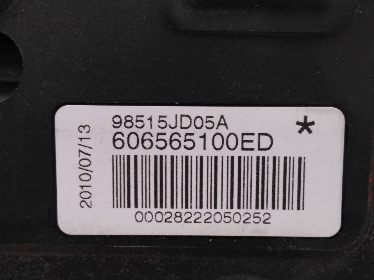 NISSAN Qashqai 1 generation (2007-2014) Other part 606565100ED, 98515JD05A, E2-A4-8-1 18610014