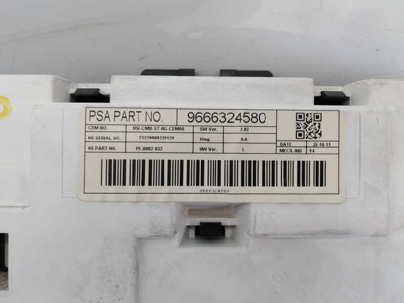 CITROËN C5 2 generation (2008-2017) Speedometer 9666324580,9666324580,E3-B2-35-1 18624162