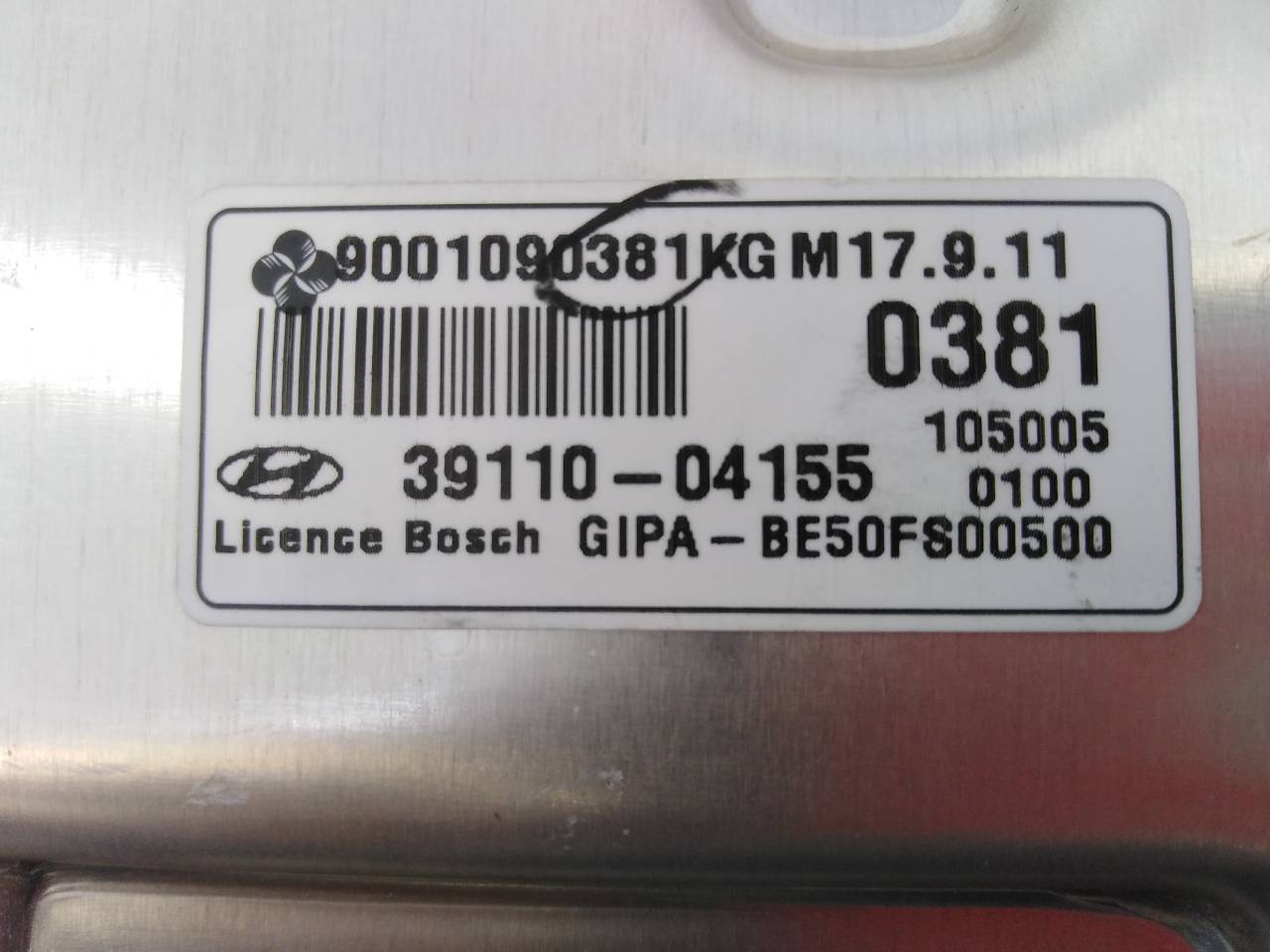 HYUNDAI i10 2 generation (2013-2019) Блок керування двигуном ECU 3911004155,9001090381,E3-A3-24-4 18700384