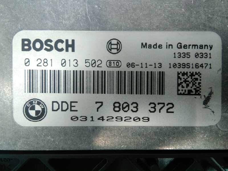 BMW 1 Series E81/E82/E87/E88 (2004-2013) Engine Control Unit ECU 7803372, 0281013502, E3-A2-28-3 18498124