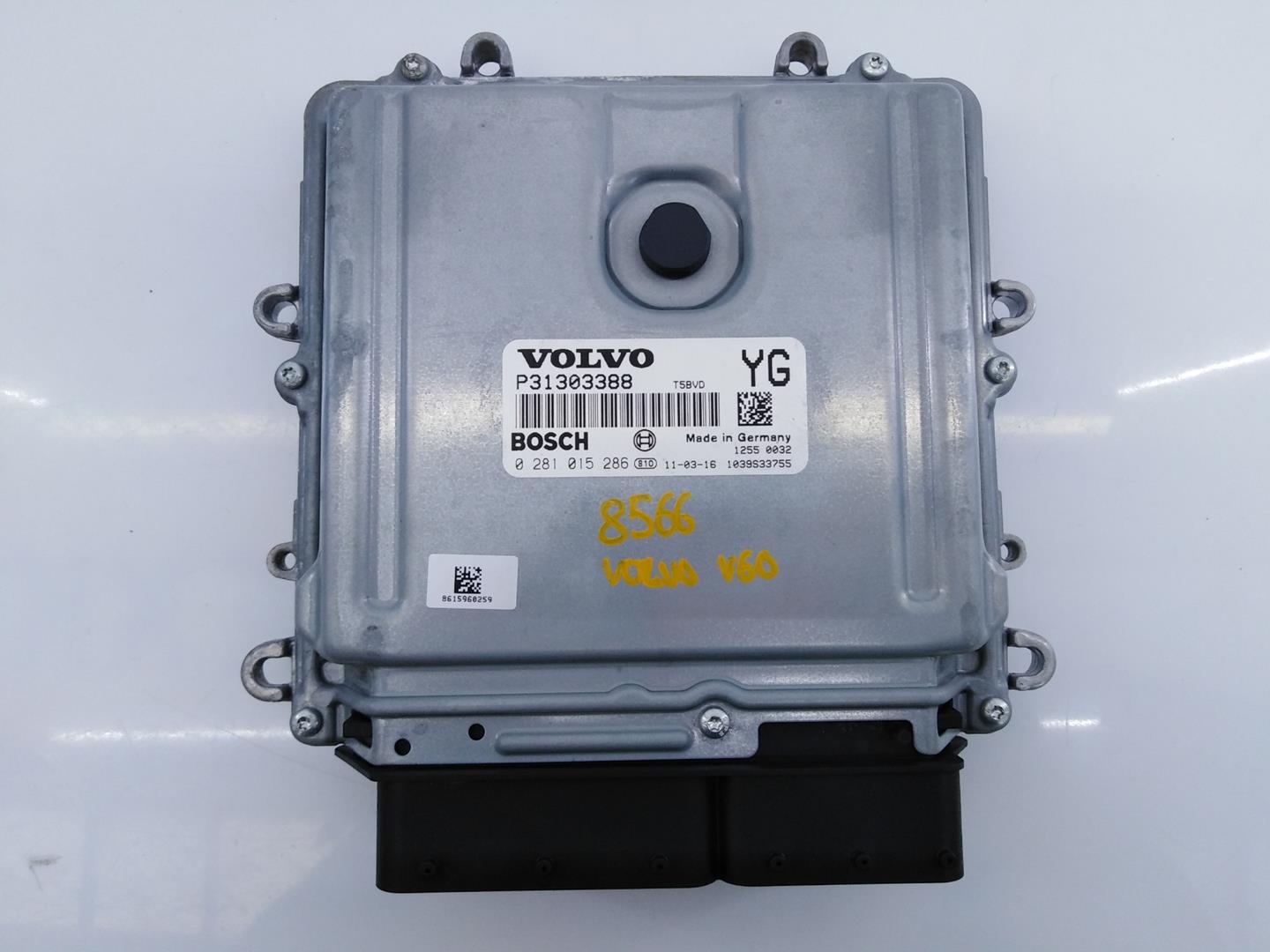 VOLVO V60 1 generation (2010-2020) Variklio kompiuteris P31303388,0281015286,E3-B5-48-2 18692538