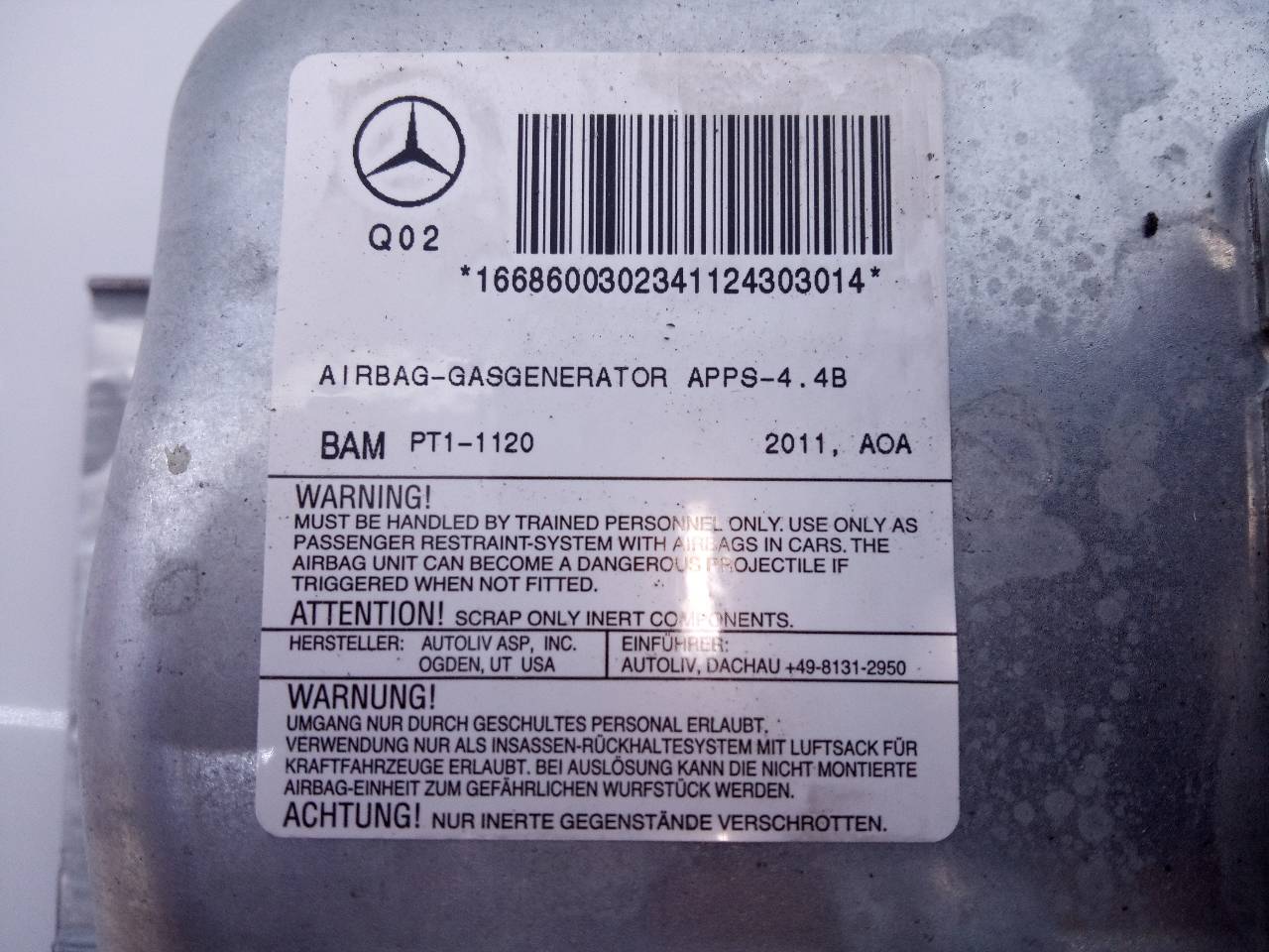 MERCEDES-BENZ M-Class W166 (2011-2015) Другая деталь E3-A1-12-1 24043587