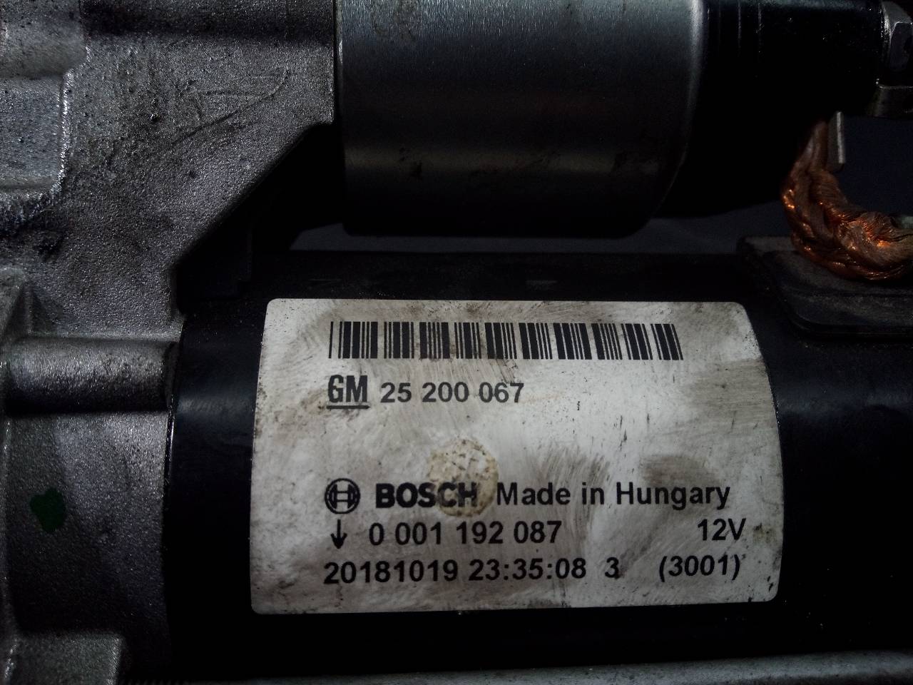 OPEL Mokka 1 generation (2012-2015) Starter Motor 20181019, 25200067, P3-A7-8-1 20960516