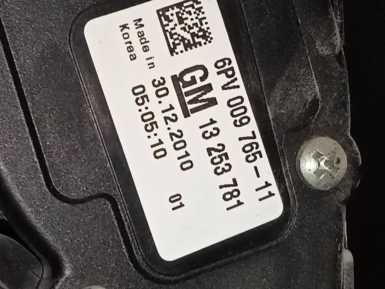 CHEVROLET Orlando 1 generation (2010-2015) Akseleratoriaus (gazo) pedalas 13253781, 6PV00976511 21622251
