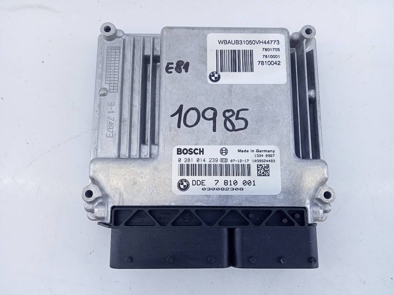 BMW 1 Series E81/E82/E87/E88 (2004-2013) Unitate de control motor DDE7810001, E3-A2-23-4 21801311