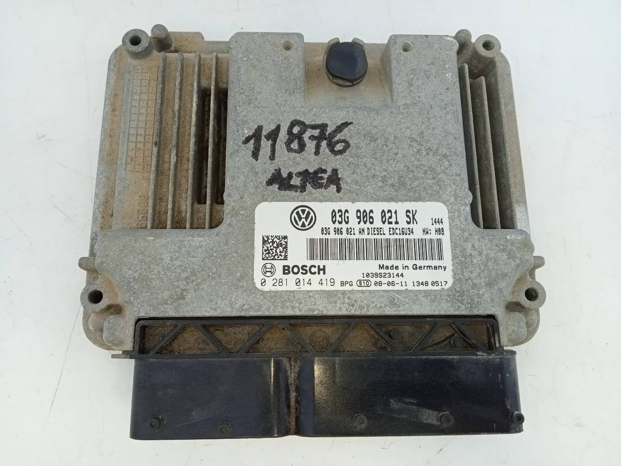 OPEL Toledo 3 generation (2004-2010) Moottorin ohjausyksikkö ECU 03G906021SK,0281014419,E2-A1-45-1 24109386