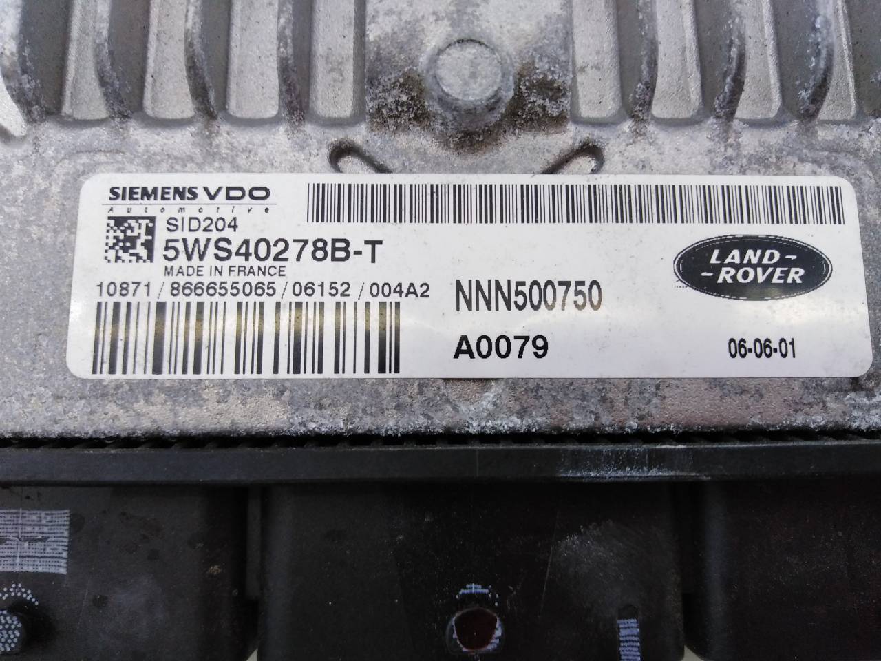 LAND ROVER Range Rover Sport 1 generation (2005-2013) Блок управления двигателем 5WS40278B, NNN500750, E3-B3-14-4 18689934