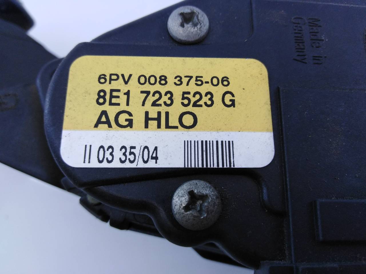 AUDI A4 B6/8E (2000-2005) Педаль газа 8E1723523G,6PV00837506,E2-A1-17-7 18600094