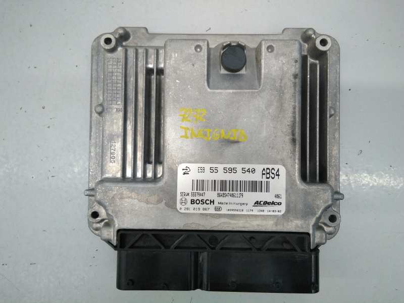 OPEL Insignia A (2008-2016) Engine Control Unit ECU 55595540, 0281019867, E3-A5-27-5 18575362