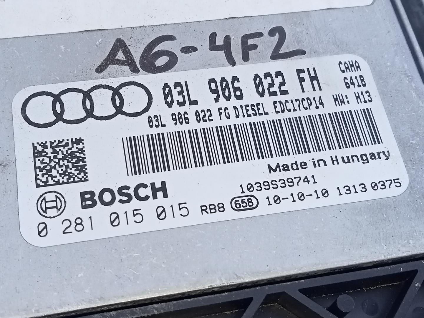 TOYOTA A6 C6/4F (2004-2011) Engine Control Unit ECU 03L906022FH, 0281015015, E2-A1-45-3 21824505