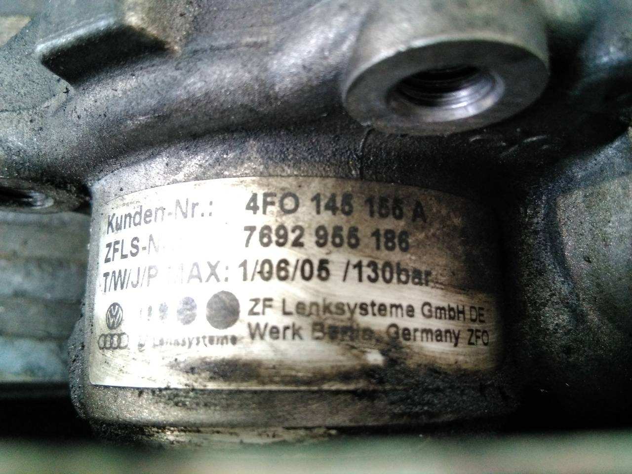 AUDI A6 C6/4F (2004-2011) Vairo stiprintuvo siurblys 7692955186, 4F0145155A, P3-B4-14-4 18723285
