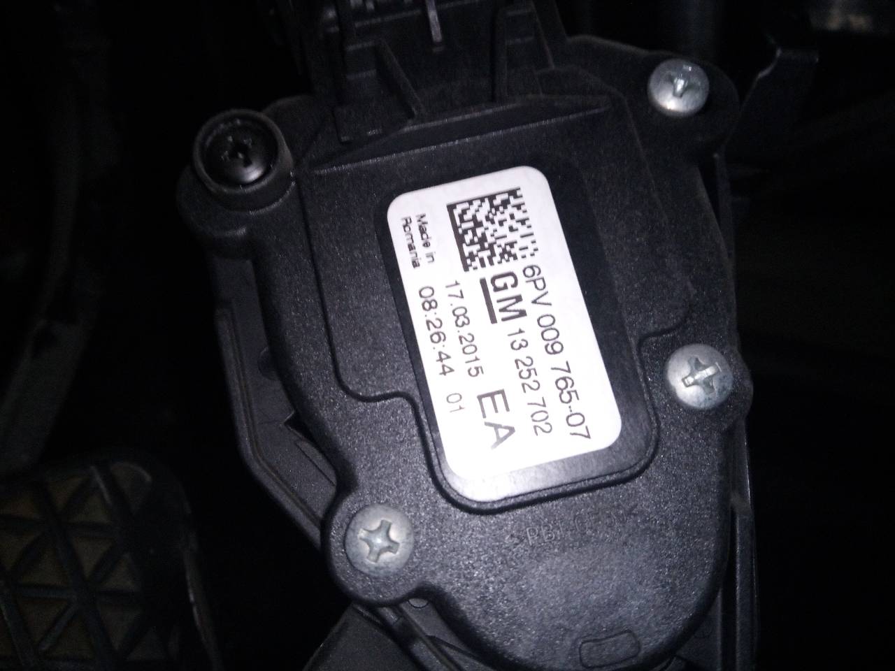 OPEL Astra J (2009-2020) Throttle Pedal 13252702, 6PV00976507 24108730