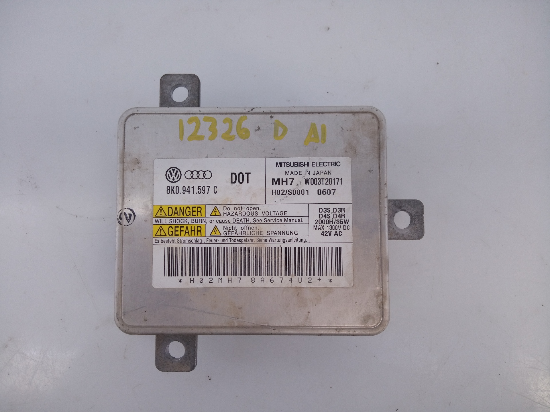 AUDI A1 8X (2010-2020) Xenon Light Control Unit 8K0941597C,E2-A1-23-1,E2-A1-23-1 26270805