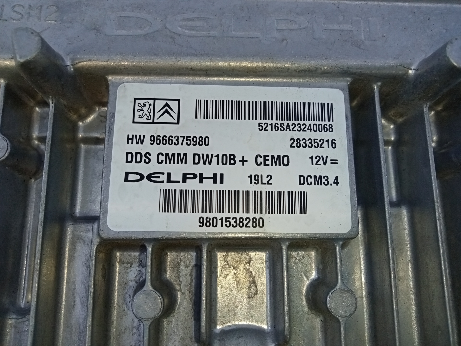 PEUGEOT 508 1 generation (2010-2020) Motorkontrolenhed ECU 9666375980,E3-B2-25-2 24092249