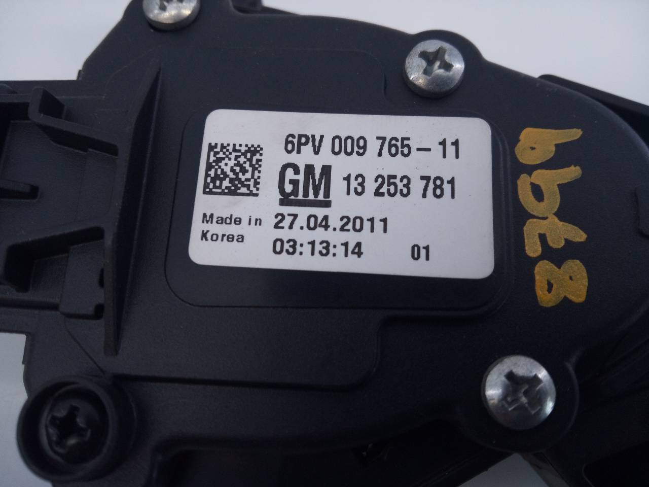 CHEVROLET Orlando 1 generation (2010-2015) Throttle Pedal 6PV00976511, 13253781, E3-A5-14-2 18710571