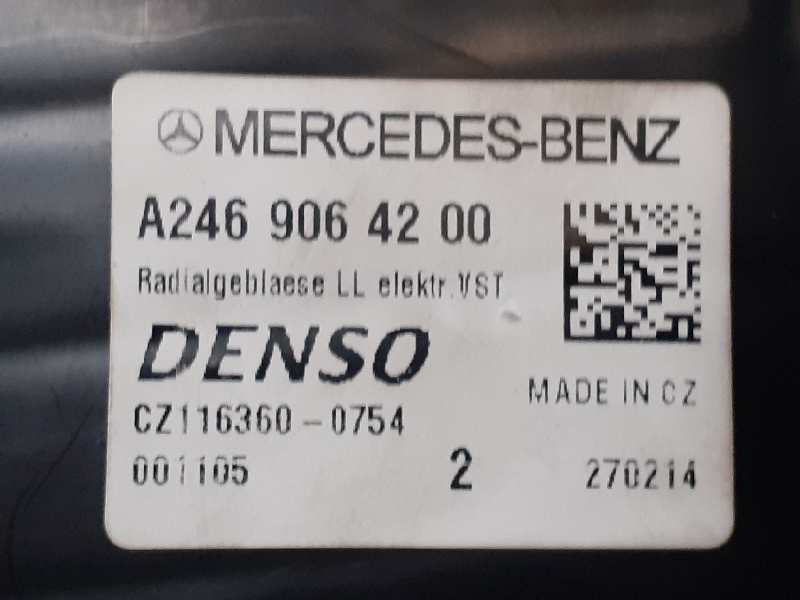 MERCEDES-BENZ A-Class W176 (2012-2018) Нагревательный вентиляторный моторчик салона A2469064200, 011500085, E3-A1-2-7 18607298