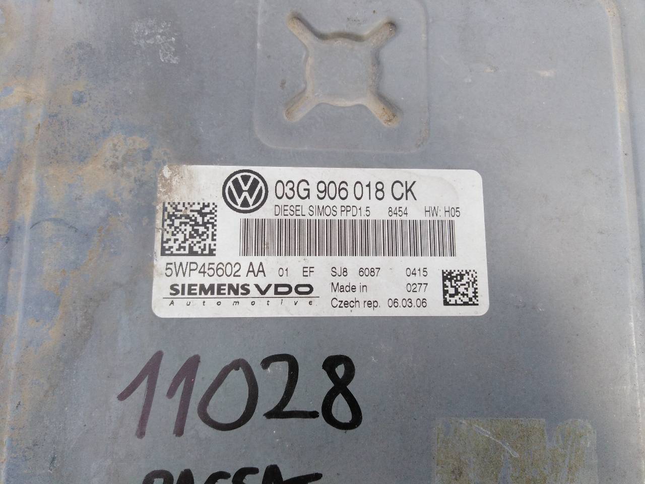 VOLKSWAGEN Passat B6 (2005-2010) Блок управления двигателем 03G906018CK,5WP45602AA,E2-A1-9-2 20964119