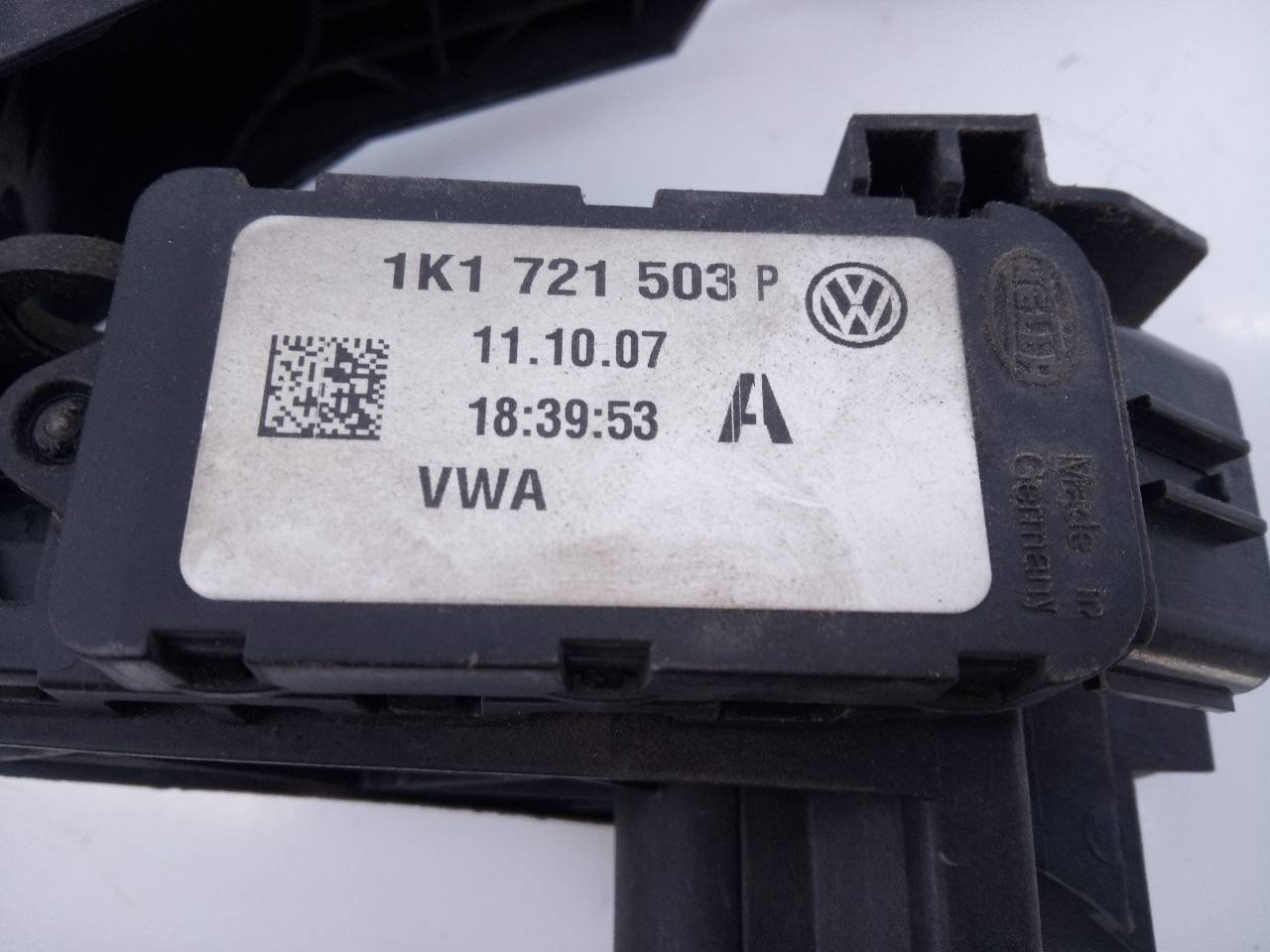 AUDI A2 8Z (1999-2005) Akseleratoriaus (gazo) pedalas 1K1721503P,E2-A1-8-4 21622328