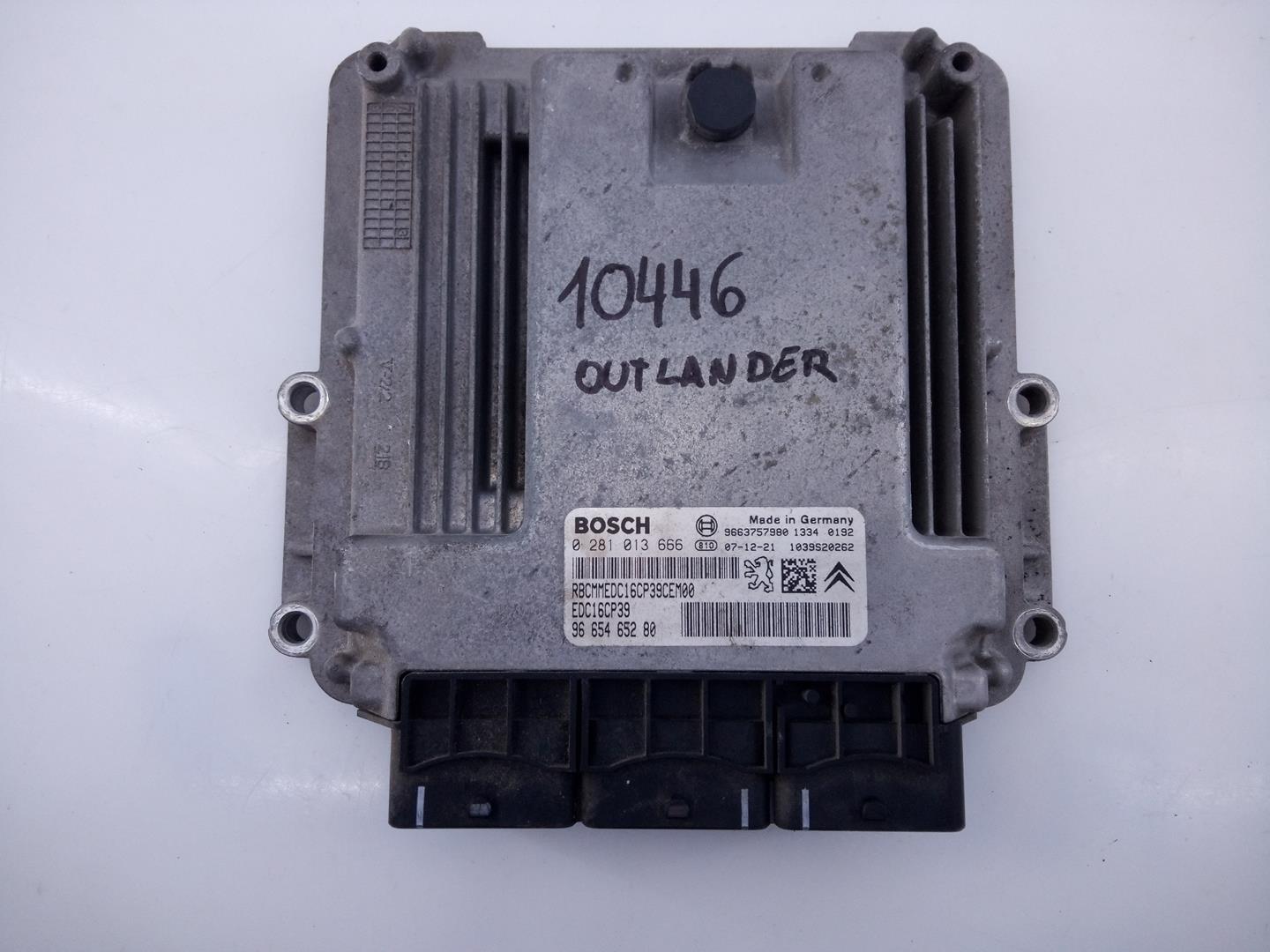 MITSUBISHI Outlander 2 generation (2005-2013) Calculateur d'unité de commande du moteur 9665465280, 0281013666, E3-A2-19-3 21793756
