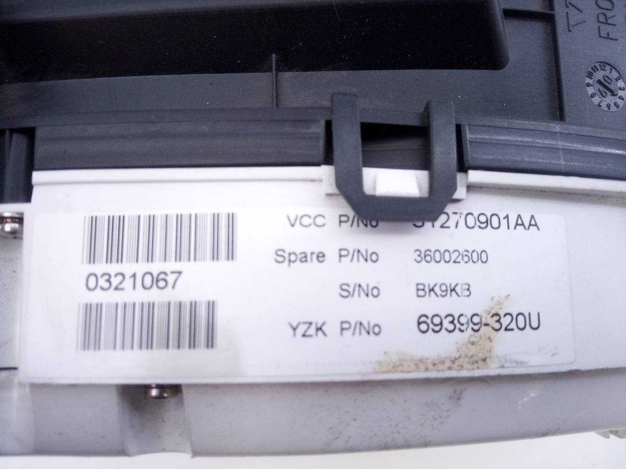 VOLVO XC70 3 generation (2007-2020) Sebességmérő műszer 31270901AA, 69399320U, E3-B5-13-1 20964761