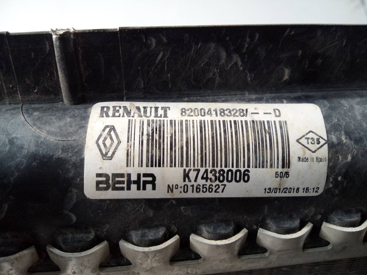 RENAULT Kangoo 2 generation (2007-2021) Air Con radiator 8200418328,K7438006,P2-A6-8 20621410