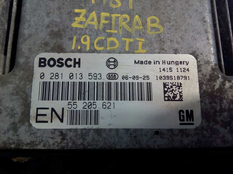 OPEL Zafira B (2005-2010) Engine Control Unit ECU E3-A5-17-2 18397176