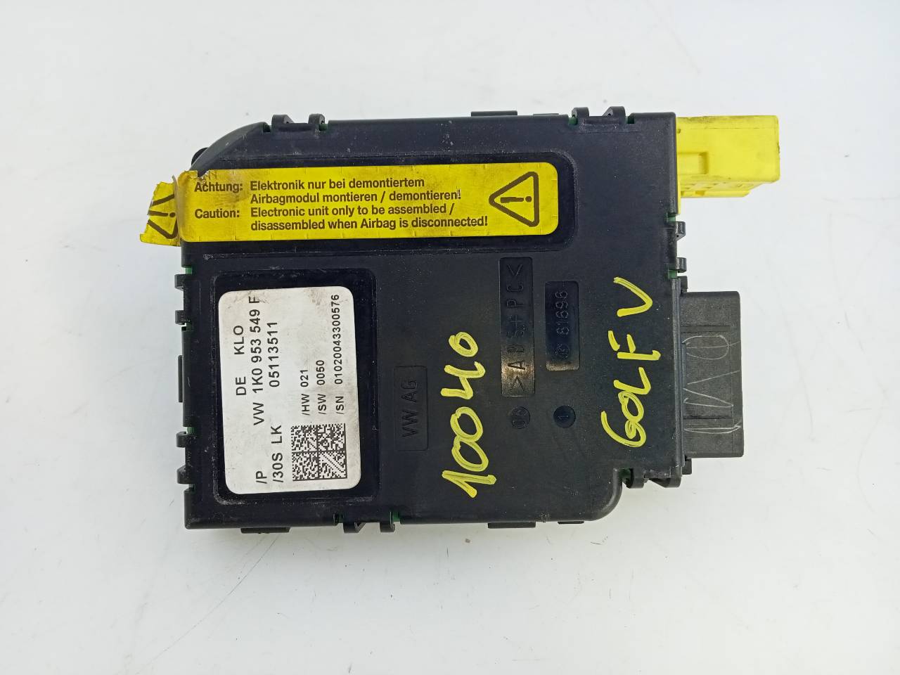 VOLKSWAGEN Golf 5 generation (2003-2009) Headlight Control Unit 1K0953549F, E2-A1-39-3 20962207