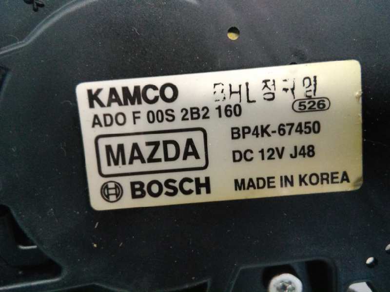 MAZDA 3 BK (2003-2009) Bakluke vindusviskermotor BP4K67450, E2-A2-39-1 18472215