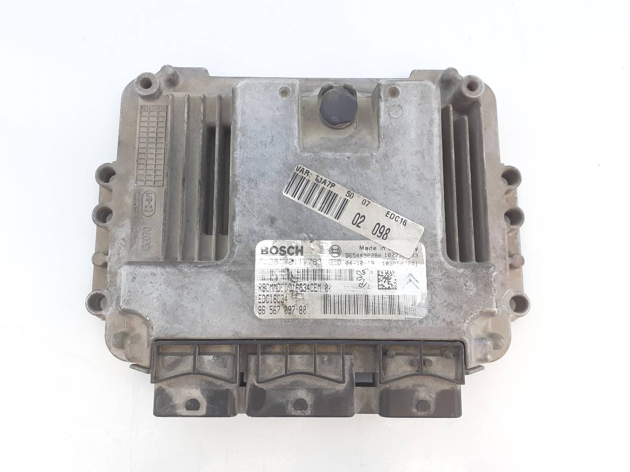 RENAULT 206 1 generation (1998-2009) Moottorin ohjausyksikkö ECU 9656709780,E3-B2-13-1 18737986