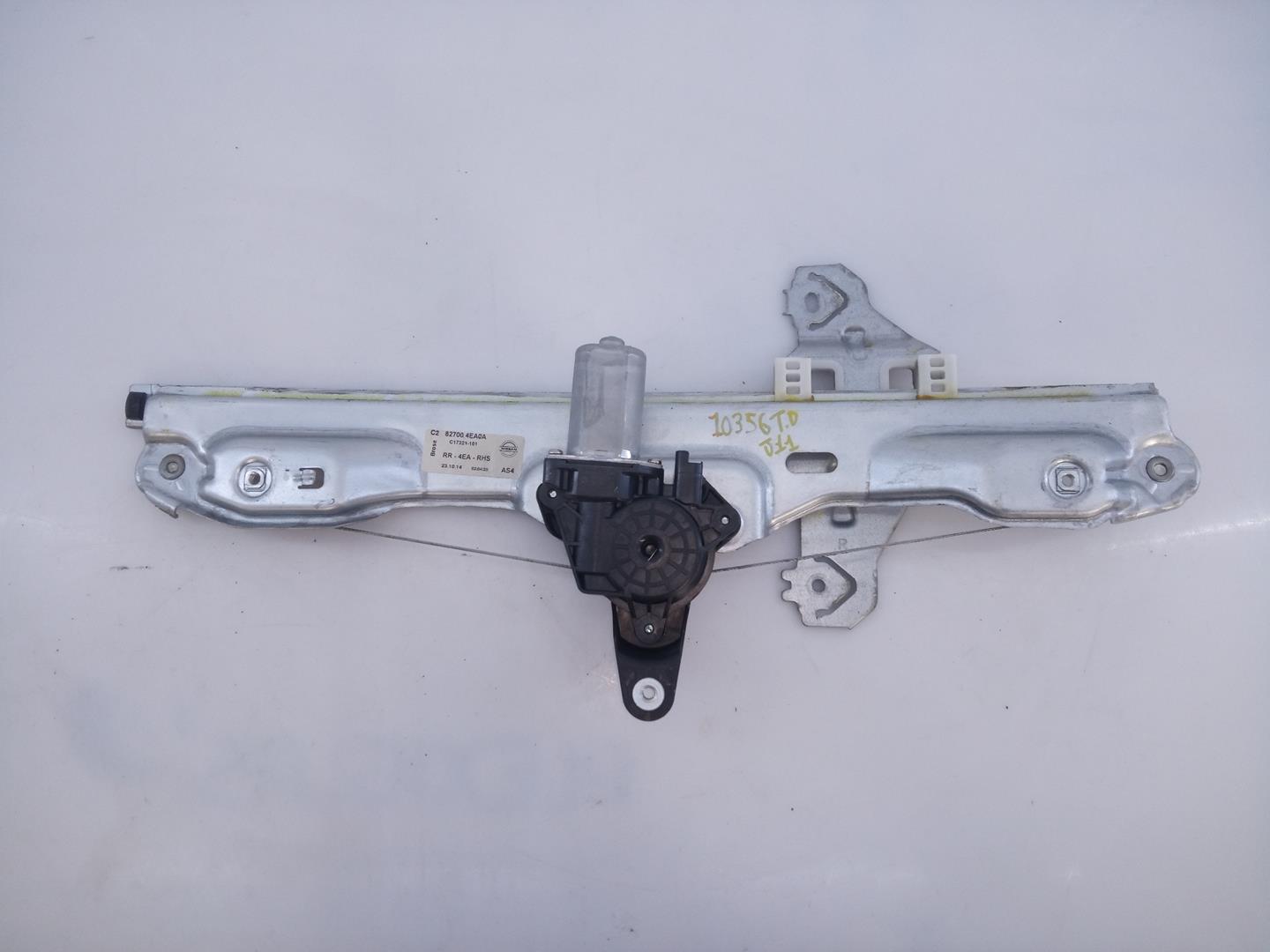 NISSAN Qashqai 2 generation (2013-2023) Rear Right Door Window Regulator 827004EA0A,E2-A4-5-1 21797782