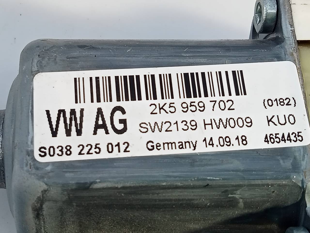 VOLKSWAGEN Caddy 4 generation (2015-2020) Front høyre dør vinduskontrollmotor 2K5959702,E1-B6-52-1 23297230