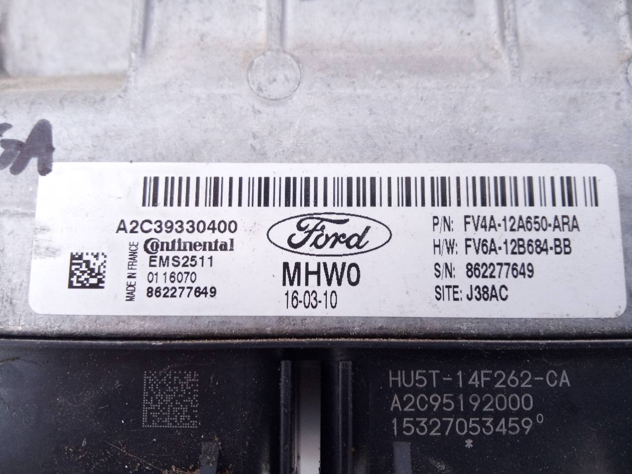 FORD Kuga 2 generation (2013-2020) Motorkontrollenhet ECU FV4A12A650ARA,E3-B3-24-4 21820689