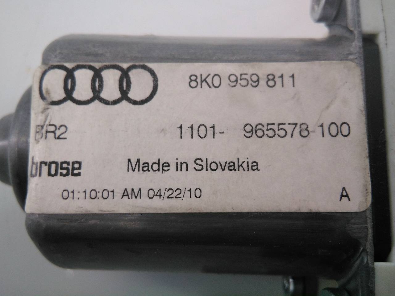 AUDI A4 B8/8K (2011-2016) Motor de control geam ușa  stânga spate 8K0959811, E1-B6-34-1 24485815