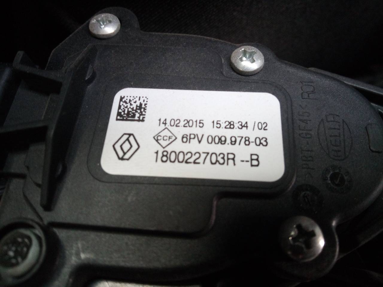 DACIA Sandero 2 generation (2013-2020) Akseleratoriaus (gazo) pedalas 180022703R 24103596