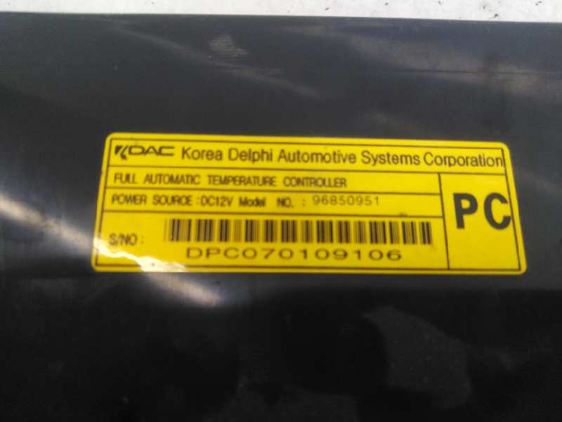 OPEL Antara 1 generation (2006-2015) Unitate de control al climei 96850951, DPC070109106, E3-B5-23-2 18435307