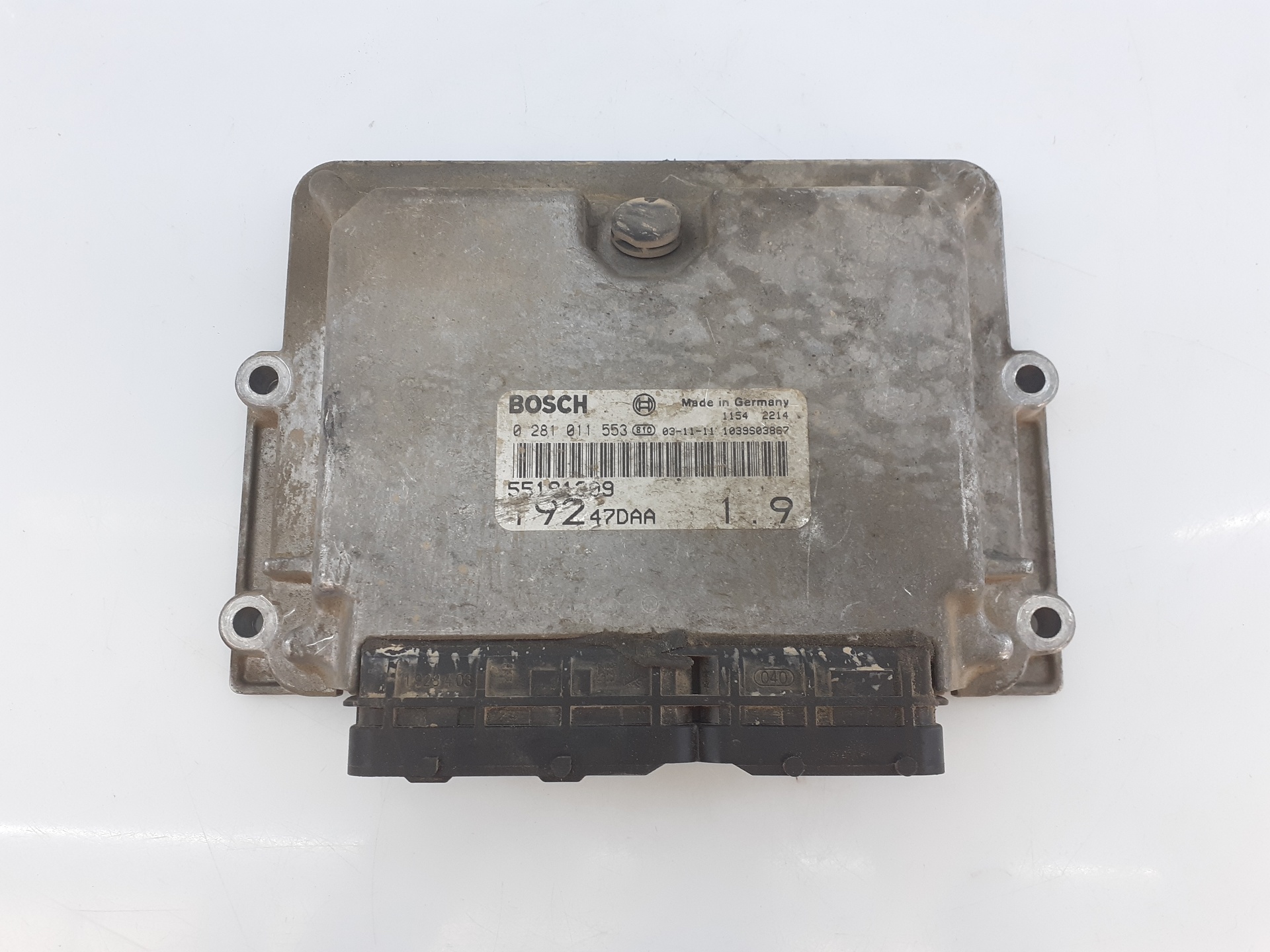 FIAT Stilo 1 generation (2001-2010) Engine Control Unit ECU 55191309,E3-A4-4-4 18741398