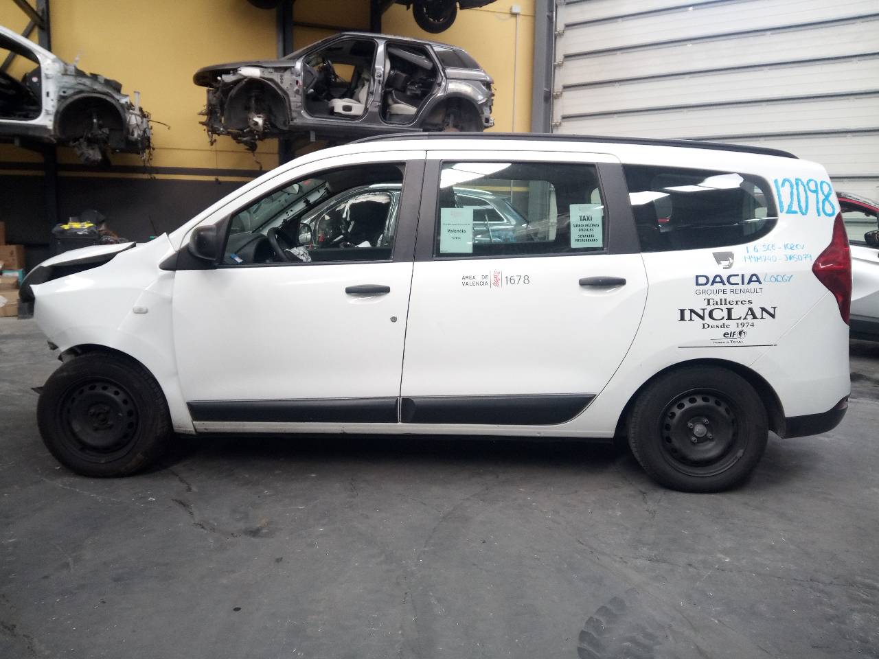 DACIA Lodgy 1 generation (2013-2024) Priekšējo kreiso durvju logu pacēlājs 128001472B,9030318C,E1-A1-48-2 23562637