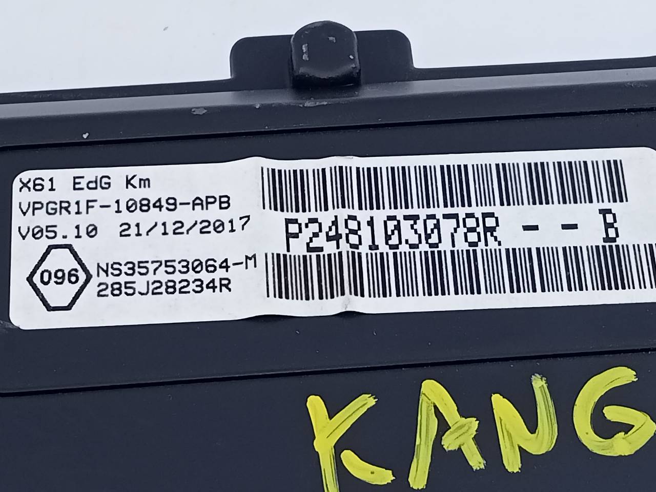 RENAULT Kangoo 2 generation (2007-2021) Speedometer 248103078R, 285J28234R, E2-A1-37-7 21579043